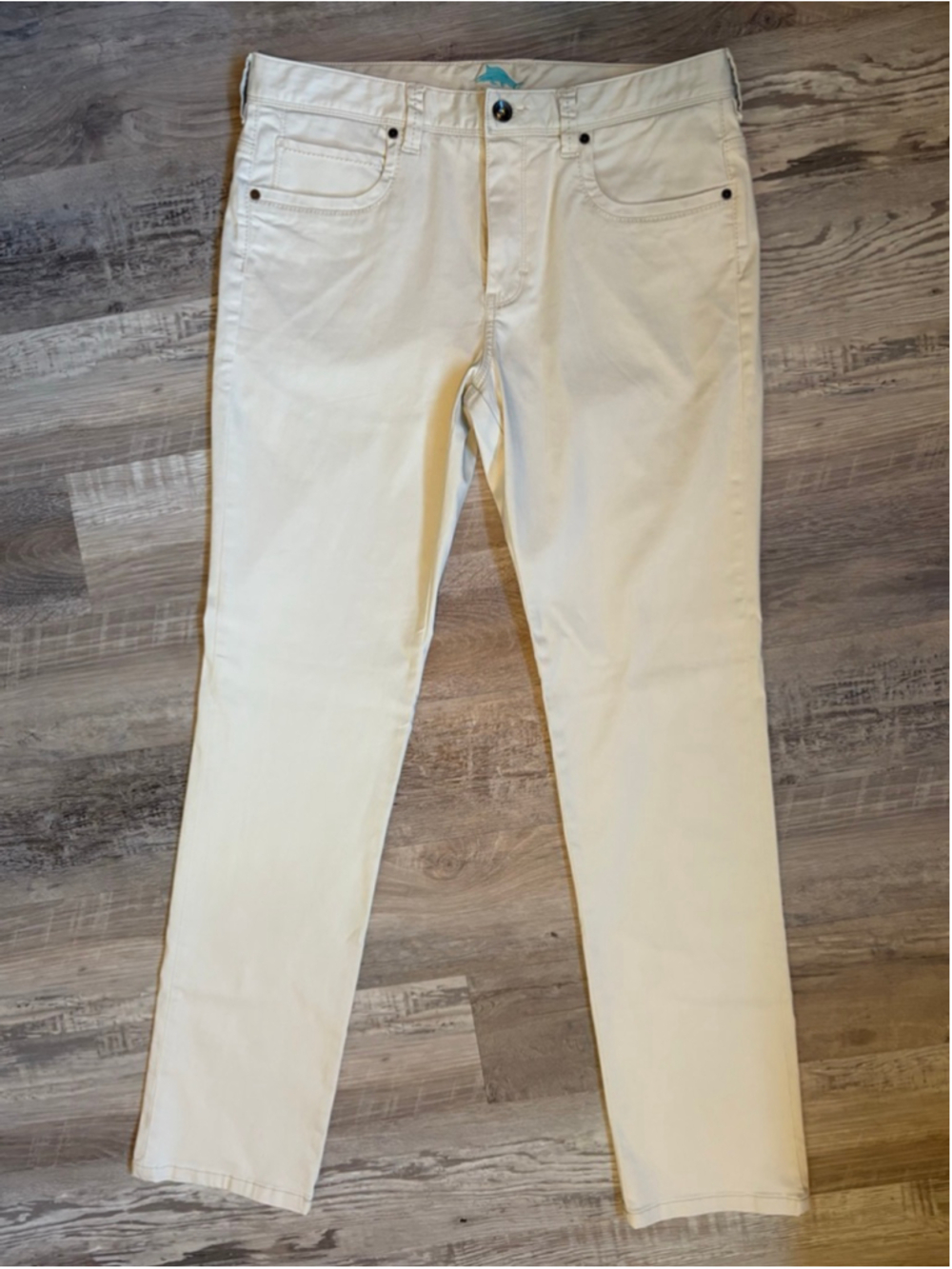 Tommy Bahama Men's White Jeans 35x34 EUC Straight Leg White - Picture 4 of 12
